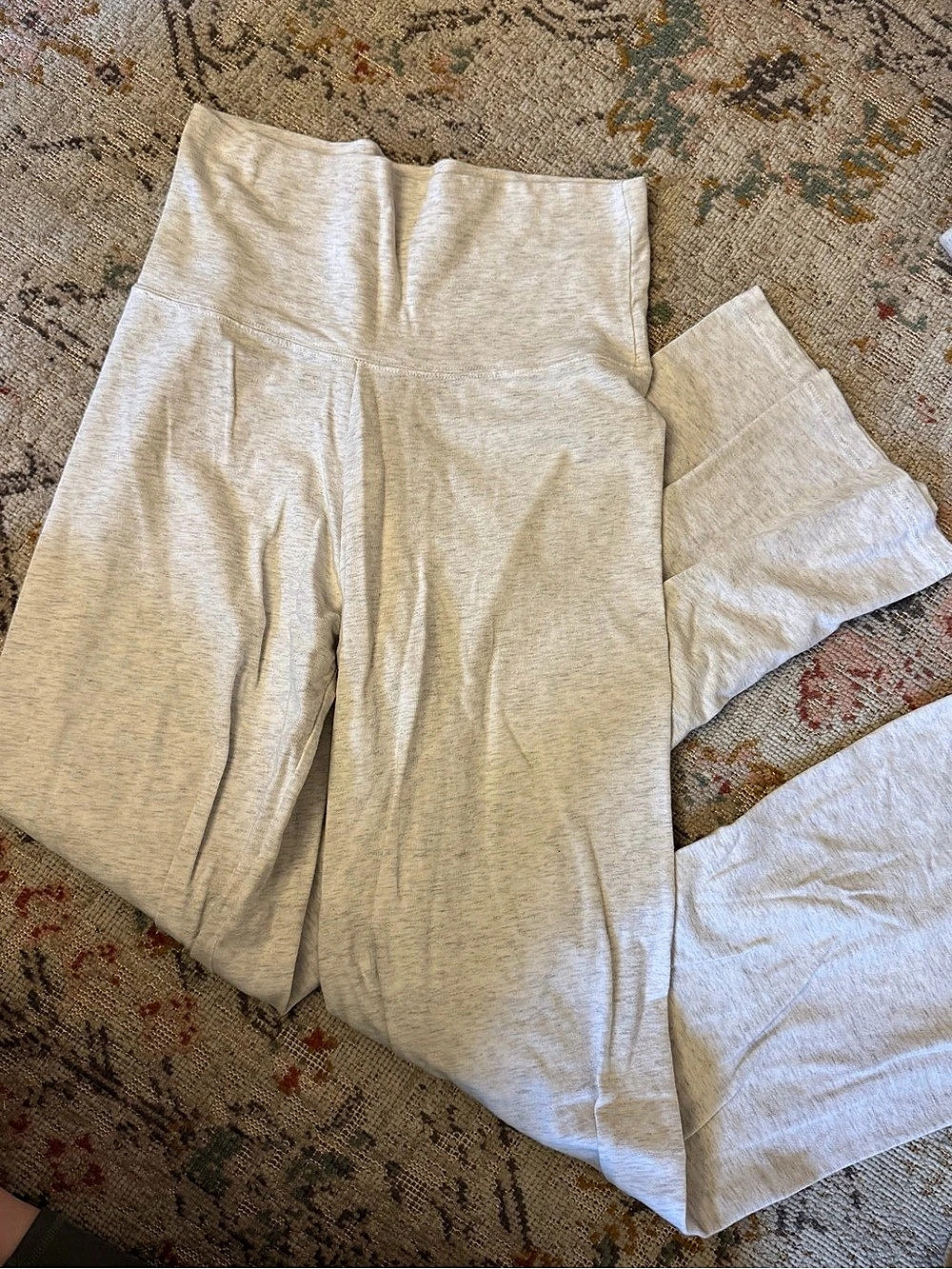 brandy melville grey wide leg leggings